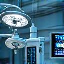 Interior view of a high-tech veterinary operating theatre