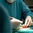 Veterinary surgeons in theatre performing an operation